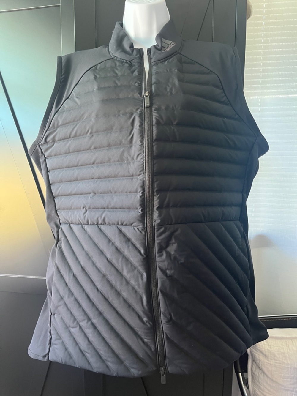 adidas Men's Black Quilted Puffer Vest